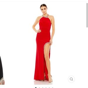 Max Duggal Gem Halter Dress Brand New W Tags